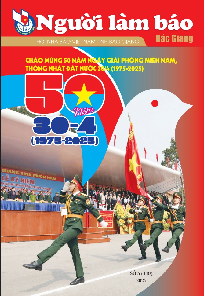 Báo Hòa Bình Chủ Nhật số Người Làm Báo Bắc Giang  - Chào Mừng 50 Năm Ngày Giải Phóng Miền Nam