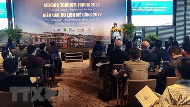 Quang cảnh Diễn đàn du lịch Mekong 2022 . (Ảnh: TTXVN)