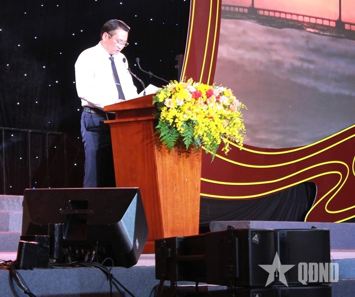 Đồng chí Nguyễn Quỳnh Thiện, Phó chủ tịch UBND tỉnh Vĩnh Long phát biểu tại buổi khai mạc.