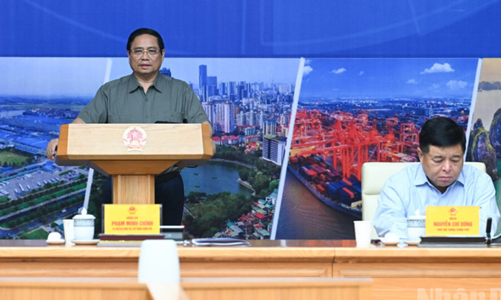 Thủ tướng Chính phủ Phạm Minh Chính chủ trì Hội nghị Hội đồng điều phối vùng đồng bằng sông Hồng lần thứ sáu.