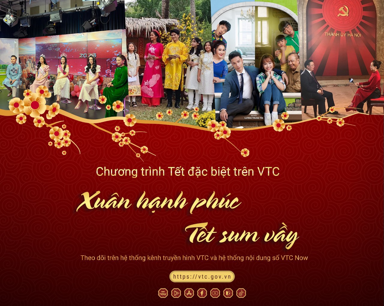 “Xuân hạnh phúc – Tết sum vầy” gồm nhiều chương trình đặc sắc trên các kênh VTC.