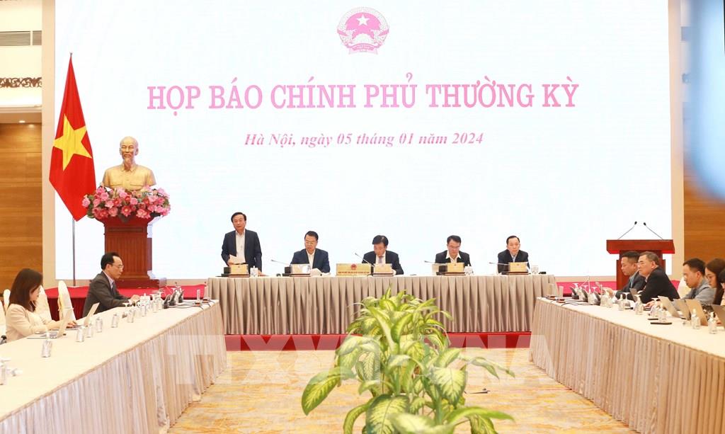 Quang cảnh họp báo. Ảnh : Phương Hoa-TTXVN