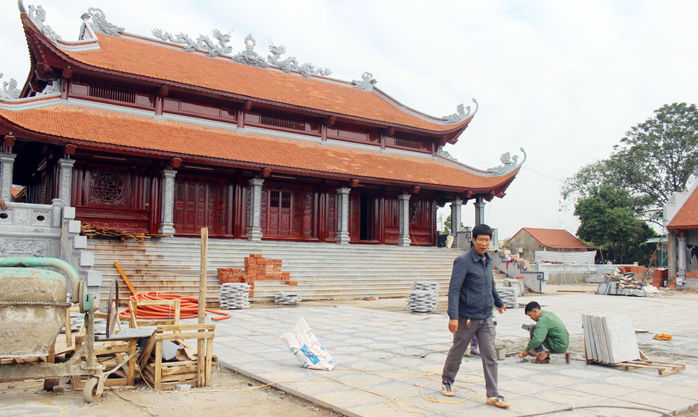 Đền thờ Anh hùng dân tộc Hoàng Hoa Thám và nghĩa quân đã hoàn thành, dự kiến lắp đặt nội thất vào ngày 25/1.