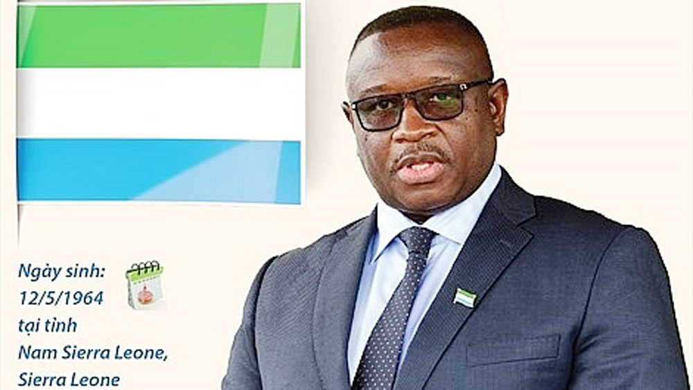 Tổng thống nước Cộng hòa Sierra Leone Julius Maada Bio.