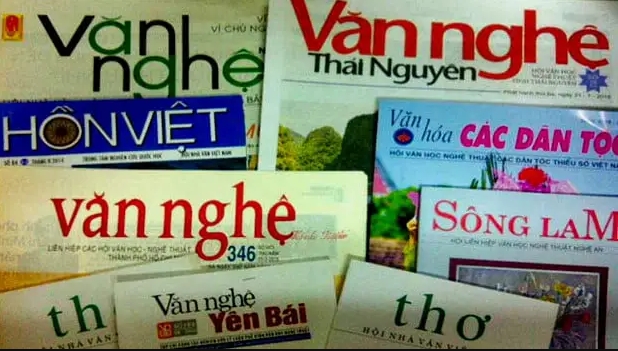 Một số báo chí văn nghệ trên cả nước, nguồn ảnh: toquoc.vn