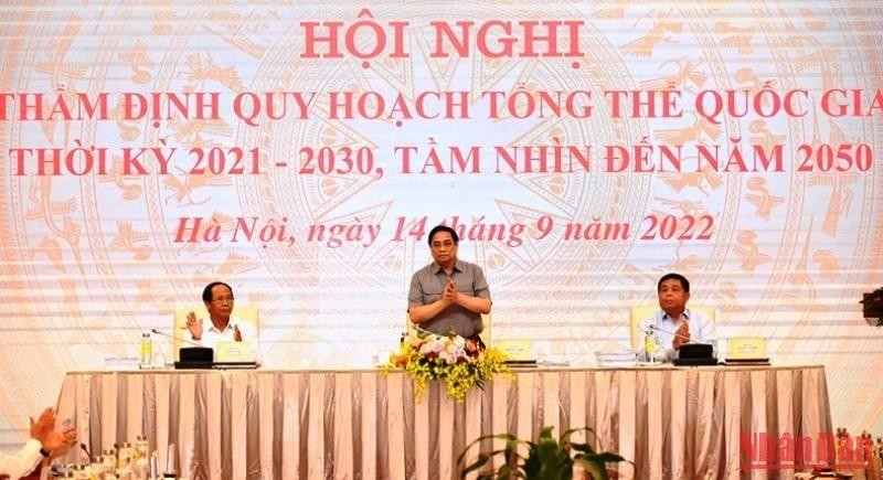 Thủ tướng Phạm Minh Chính chủ trì Hội nghị thẩm định Quy hoạch tổng thể quốc gia thời kỳ 2021-2030, tầm nhìn đến năm 2050.