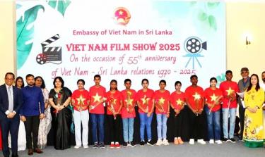 Các đại biểu tham dự lễ khai mạc Tuần phim Việt Nam tại thủ đô Colombo.