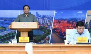 Thủ tướng Chính phủ Phạm Minh Chính chủ trì Hội nghị Hội đồng điều phối vùng đồng bằng sông Hồng lần thứ sáu.