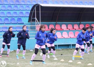 Trận đấu mở màn giữa đội tuyển U20 nữ Việt Nam và đội tuyển U20 Nhật Bản - đối thủ được đánh giá là mạnh nhất bảng - sẽ diễn ra vào lúc 18h ngày 4/3 (theo giờ Việt Nam) trên sân vận động JAR. Ảnh: VFF