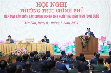 Thủ tướng Phạm Minh Chính phát biểu khai mạc Hội nghị. Ảnh: Dương Giang/TTXVN