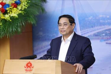 Thủ tướng Phạm Minh Chính chủ trì Phiên họp lần thứ 10 của Ban Chỉ đạo. Ảnh: Dương Giang/TTXVN