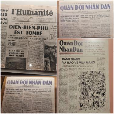 Các ấn phẩm báo chí trong thời kỳ kháng chiến chống thực dân Pháp và chiến thắng Điện Biên Phủ.