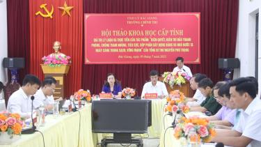 Quang cảnh hội thảo khoa học.