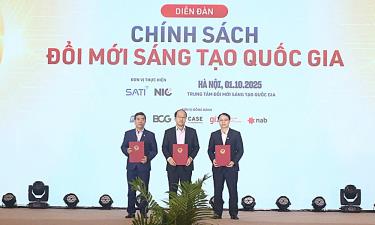 Lãnh đạo Sở khoa học và Công nghệ Bắc Ninh ký kết hợp tác với Trung tâm Đổi mới sáng tạo Quốc gia nhằm thúc đẩy chương trình đổi mới, sáng tạo trên địa bàn tỉnh.