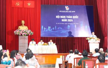Quang cảnh Hội nghị toàn quốc năm 2024 diễn ra tại TP Hồ Chí Minh sáng 18/3.