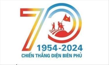 Mẫu logo chính thức tuyên truyền kỷ niệm 70 năm Chiến thắng Điện Biên Phủ. Ảnh: TTXVN phát