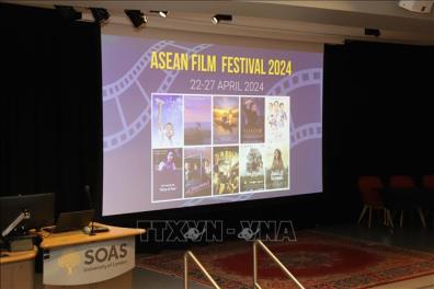 Liên hoan phim ASEAN là sự kiện do Ủy ban ASEAN London (ALC) tổ chức từ 22 - 27/4, trình chiếu các bộ phim của 10 thành viên ASEAN. Ảnh: Phong Hà/Pv TTXVN tại Vương quốc Anh